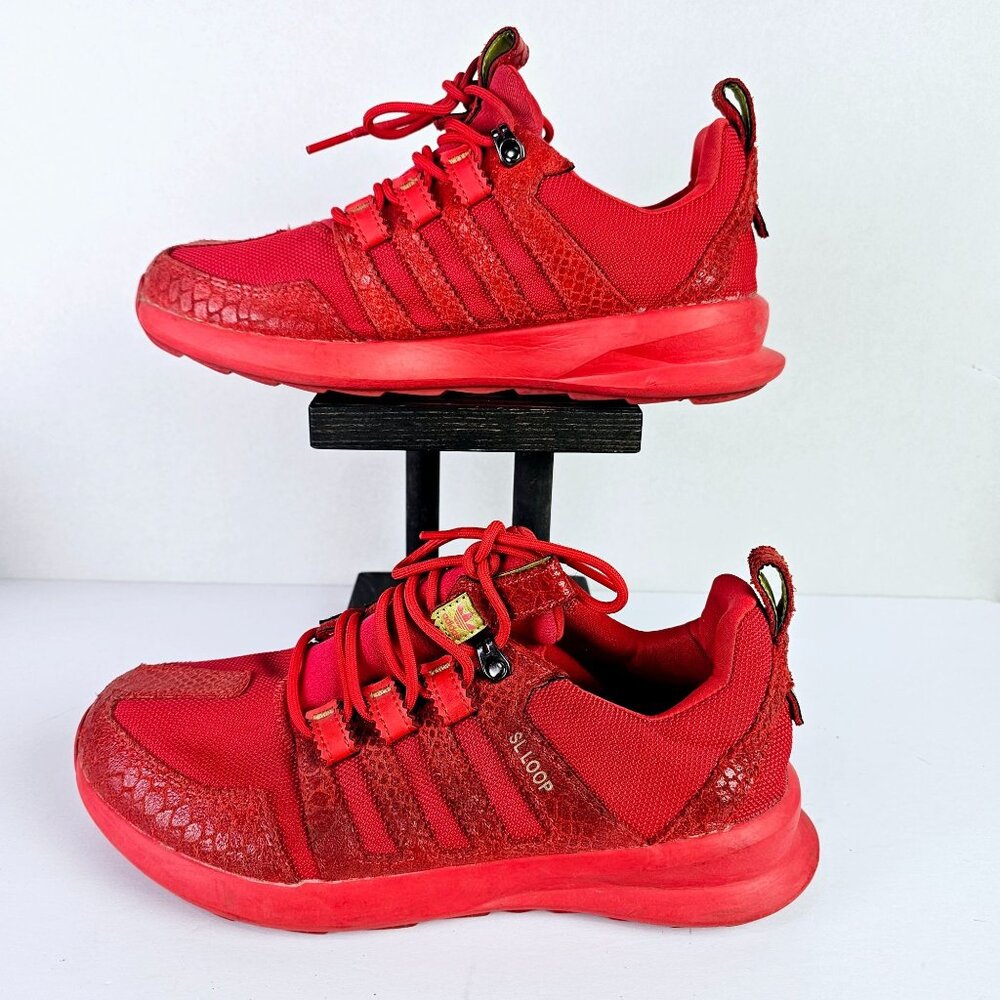 Adidas Sl Loop Runner True Red Reptile Yellow Tab… - image 2